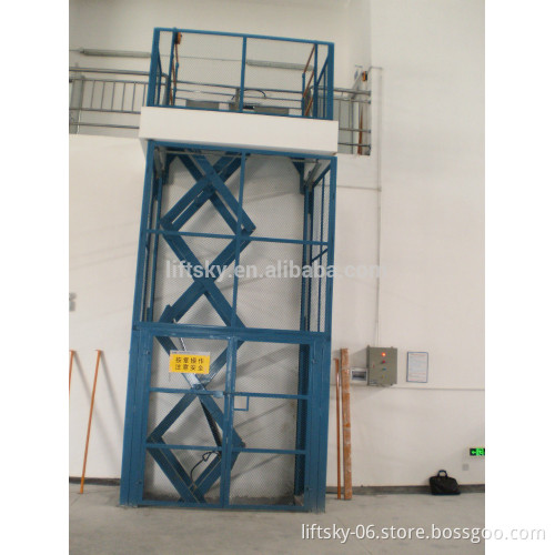best seller 2.5M multi-scissor lift with guide rail from China
